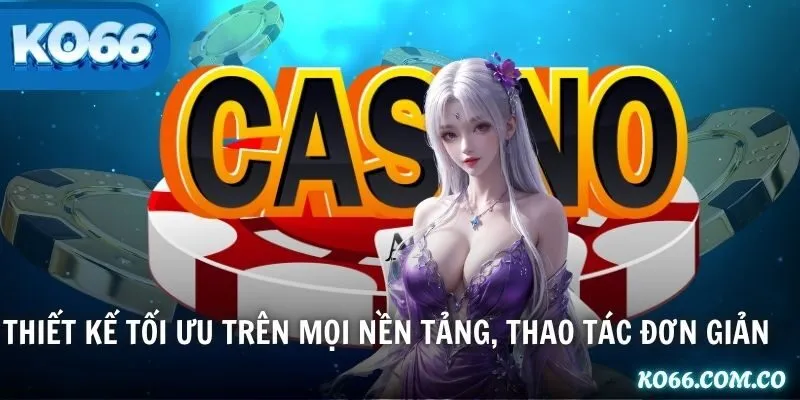Thiết kế tối ưu trên mọi nền tảng, thao tác đơn giản
